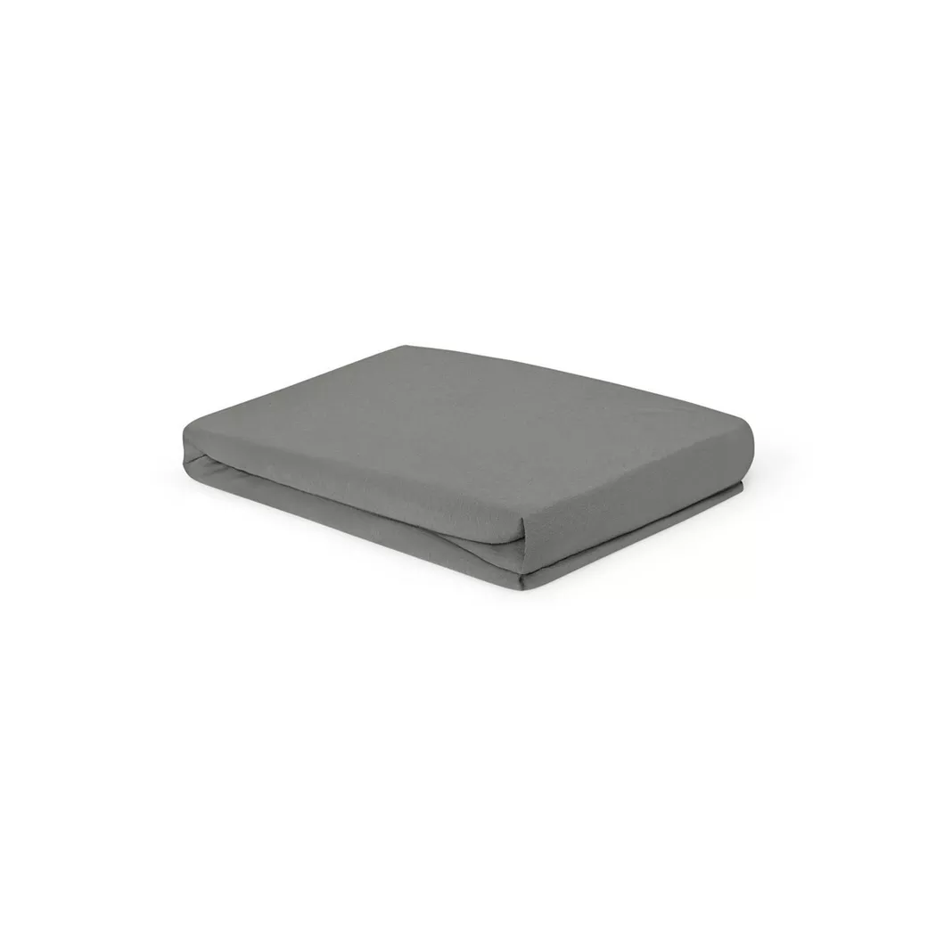 Living Home - Boxspring Feinjersey Fixleintuch Boxspring, 120 x 200 cm, Chrom