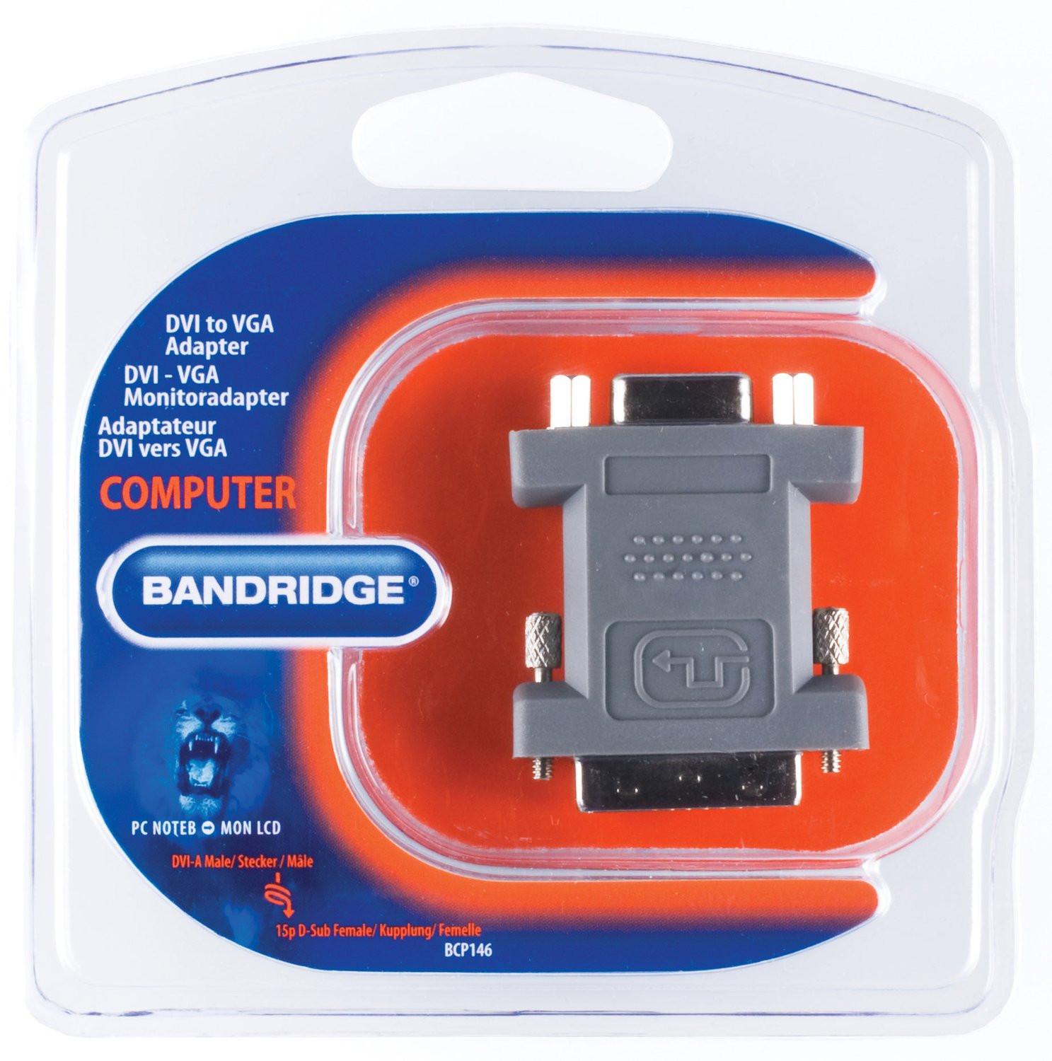 Nedis  Adaptateur DVI DVI-A 12+5p Mâle - VGA Femelle Gris 