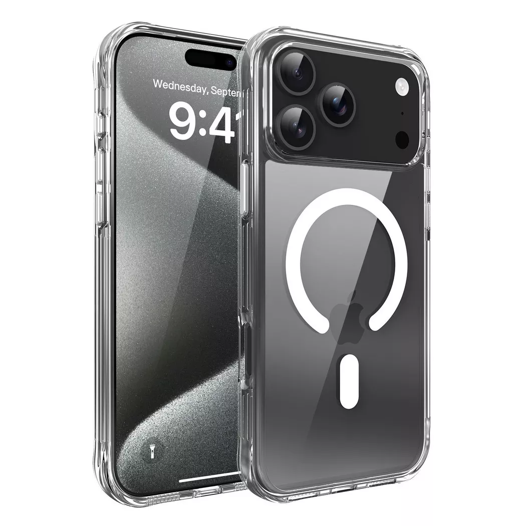 Cadorabo - iPhone 17 PRO MAX Hülle MagSafe kompatibel, Transparent