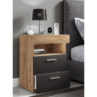 VCM Nachtschrank Beistelltisch Schublade Konsole Boxspring Nachttisch Slepal L  