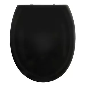 Toilettensitz PP HARRY Schwarz - Zinkscharniere