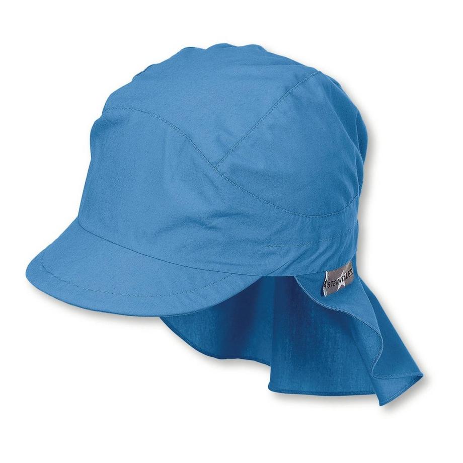 Jungen Schirmmütze mit Nackenschutz samtblau