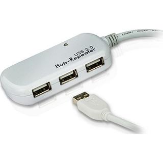 Nedis  Aktives USB 2.0 Verlängerungskabel USB A Stecker - 4x USB Hub 12 m Elfenbein 