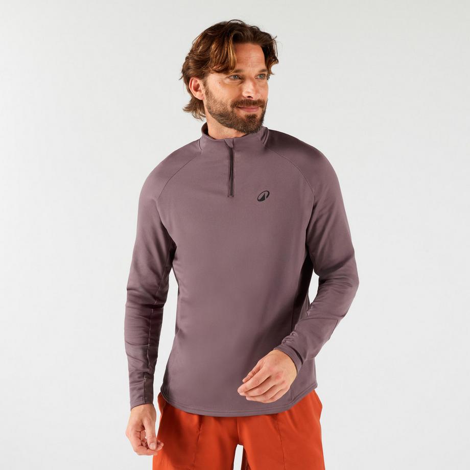 Tennis-Sweatshirt Langarm  - Thermic 1/2 Zip