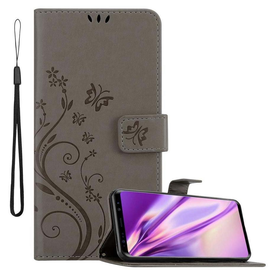Hülle für Samsung Galaxy S9 PLUS Blumen Design Magnetverschluss
