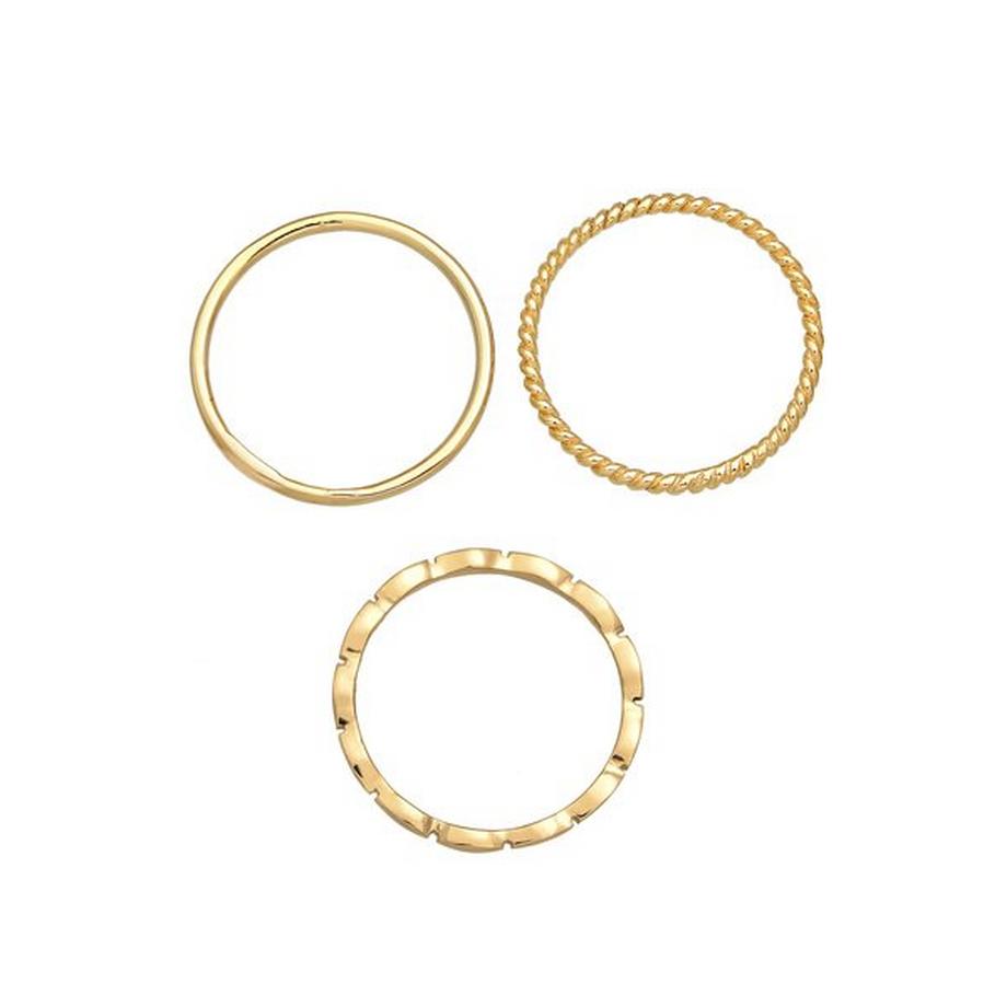 Elli  Ring Stapelringe Stacking 3Er Set 