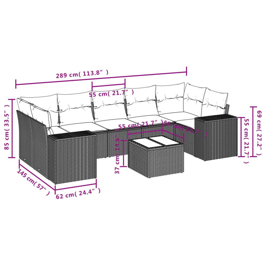 VidaXL Garten sofagarnitur poly-rattan  