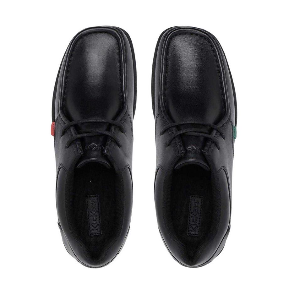 Kickers Fragma Leder Schuluniformschuhe mit Schnürsenkeln  