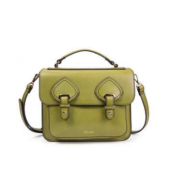 Sac porté bandoulière en cuir Eiffel vert