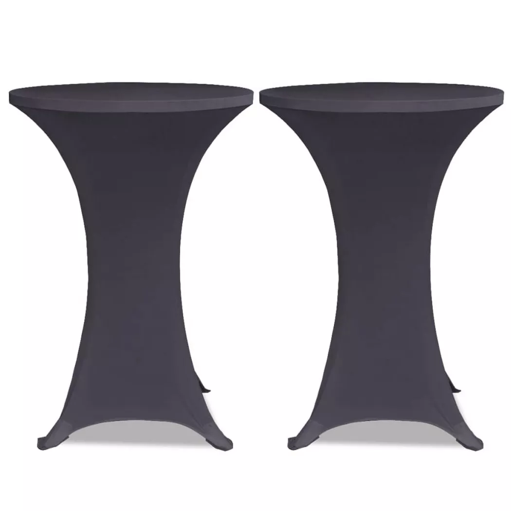 VidaXL - Housse de table tissu, One Size, Gris