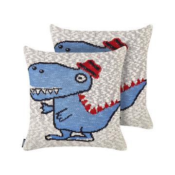 Lot de 2 coussins décoratifs en Coton Moderne GAMBIR