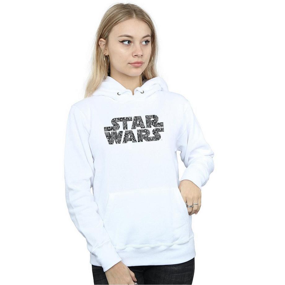 STAR WARS Star Wars Logo Felpa con cappuccio  