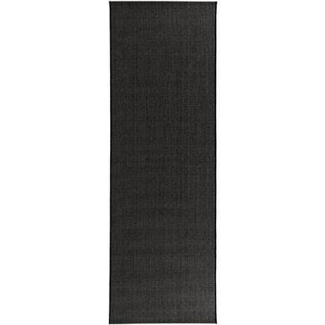 Benuta Tapis de couloir extérieur & intérieur Metro Noir  