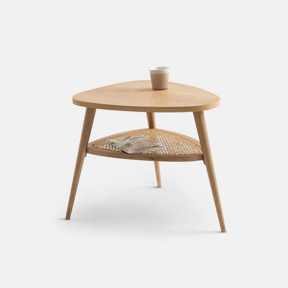 Nachttisch Buisseau mit Rattanablage