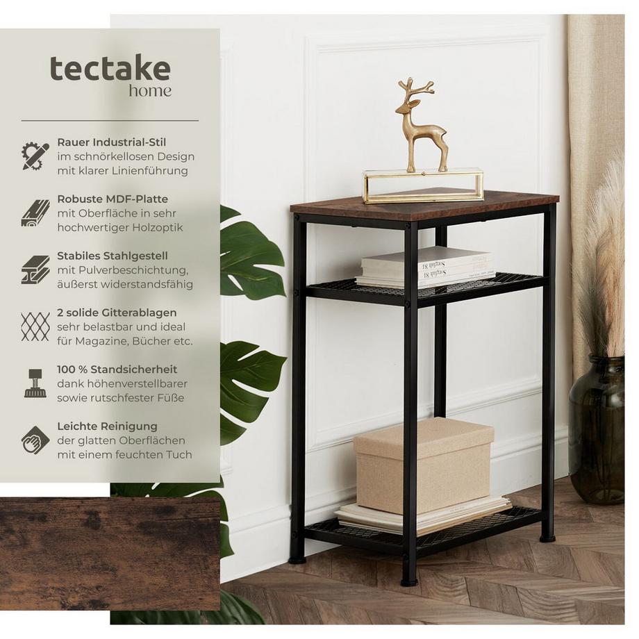 Tectake Tavolino York Stile industriale  