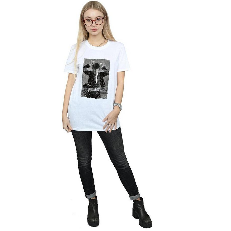AC/DC ACDC Angus Young T-Shirt Distressed  