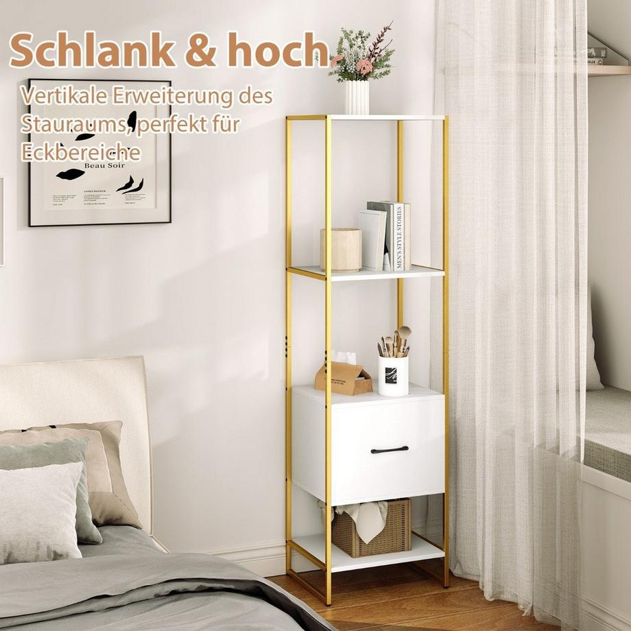 B2X 5-stöckiges Bücherregal mit Schublade  