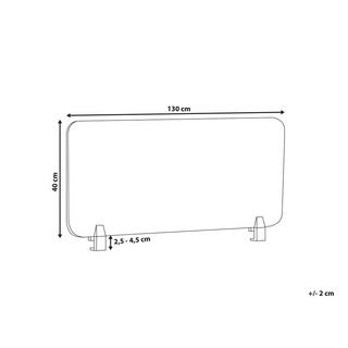 Beliani  Schreibtischtrennwand aus Polyester WALLY 