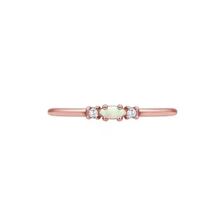 Elli  Ring Filigran Opal Zirkonia 