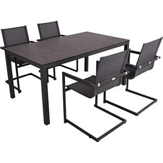 mutoni pleasure Garten Essgruppe Sophia anthrazit (5-er Set)  