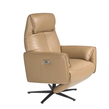 Fauteuil relax en cuir pivotant arena