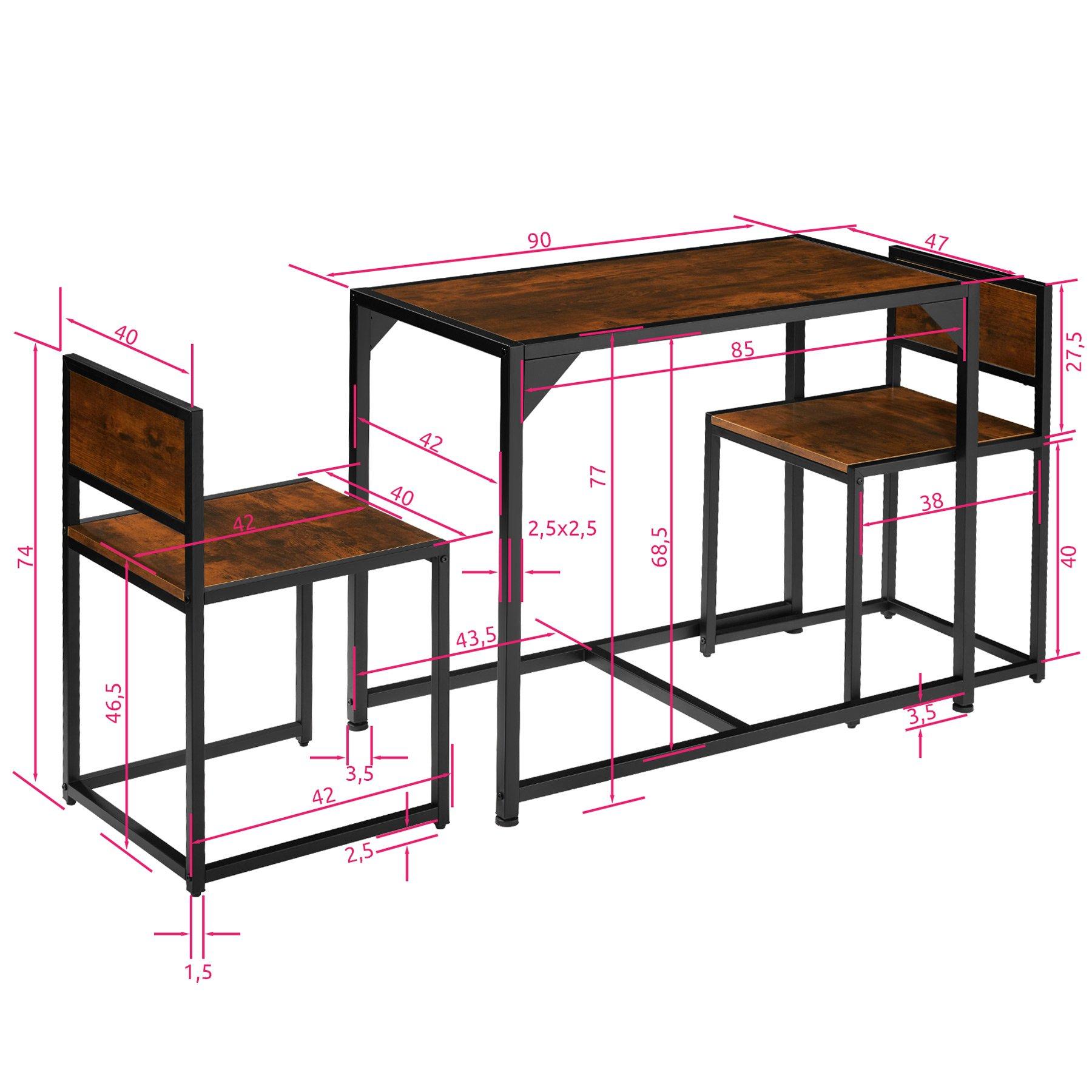 Tectake Set di mobili Milton  