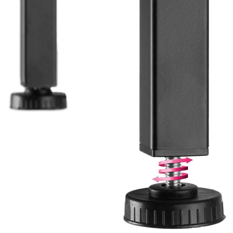 Tectake Ensemble chaises de salle à manger MILTON en bois et acier  