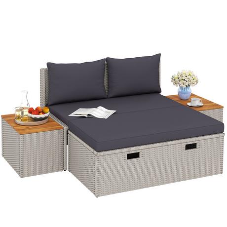 Outsunny Rattan Sonnenliege  