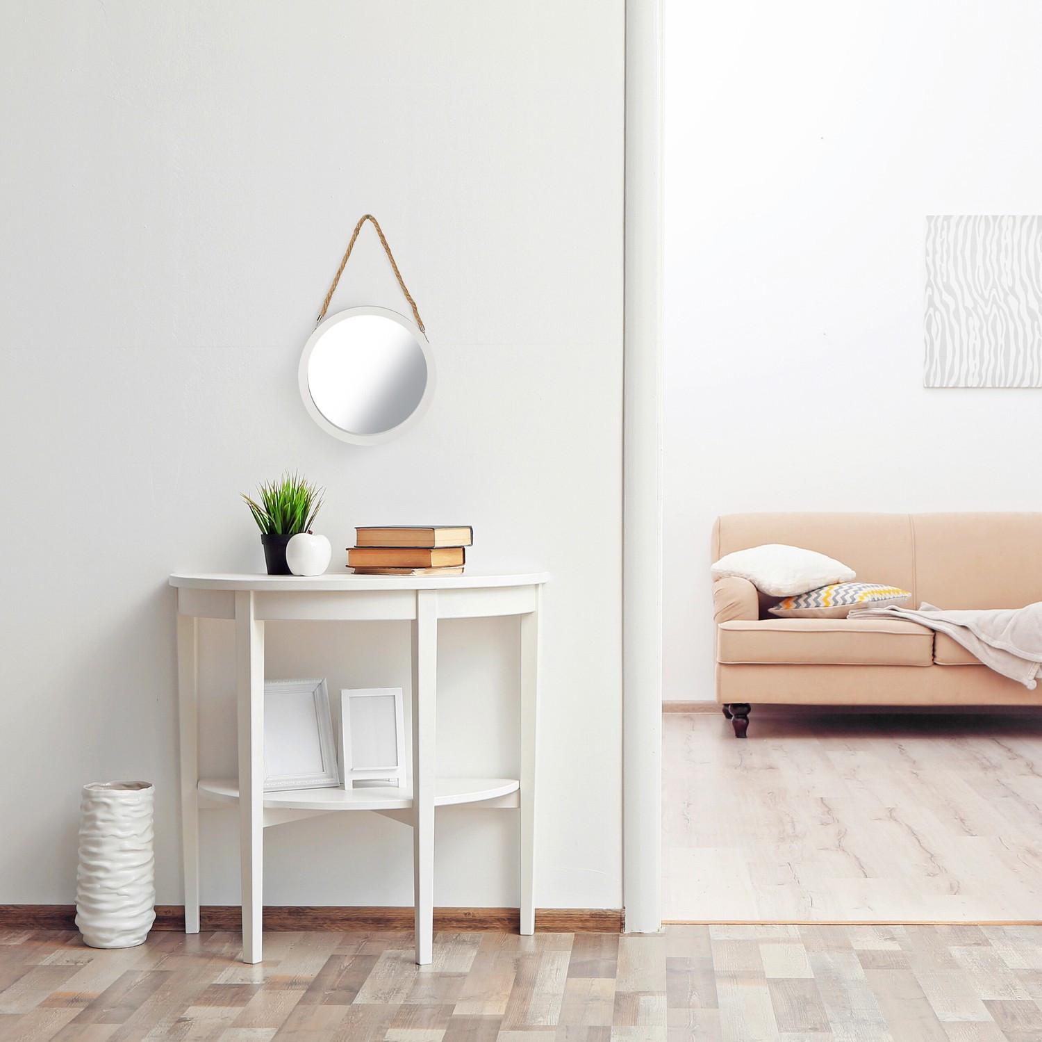 B2X Miroir mural avec suspension en corde  