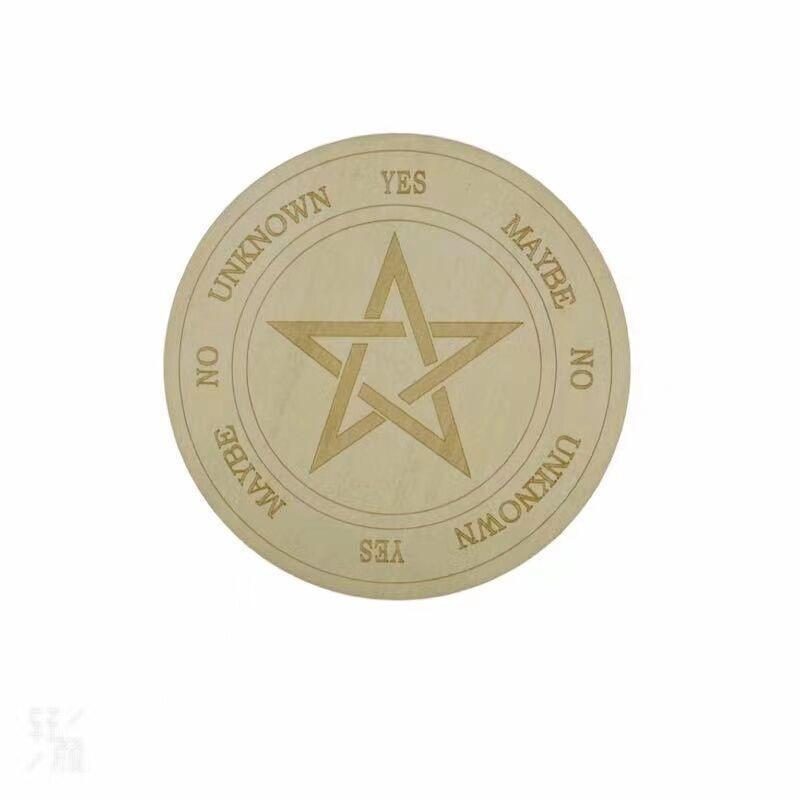 eStore Plaque en bois pour la divination - Pentagramme  