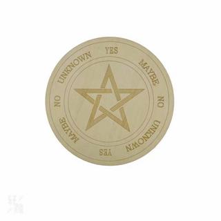eStore Plaque en bois pour la divination - Pentagramme  