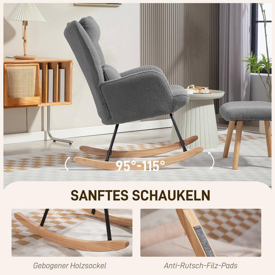 HOMCOM Schaukelstuhl  