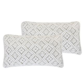 Beliani Lot de 2 coussins en Coton Boho ALATEPE  