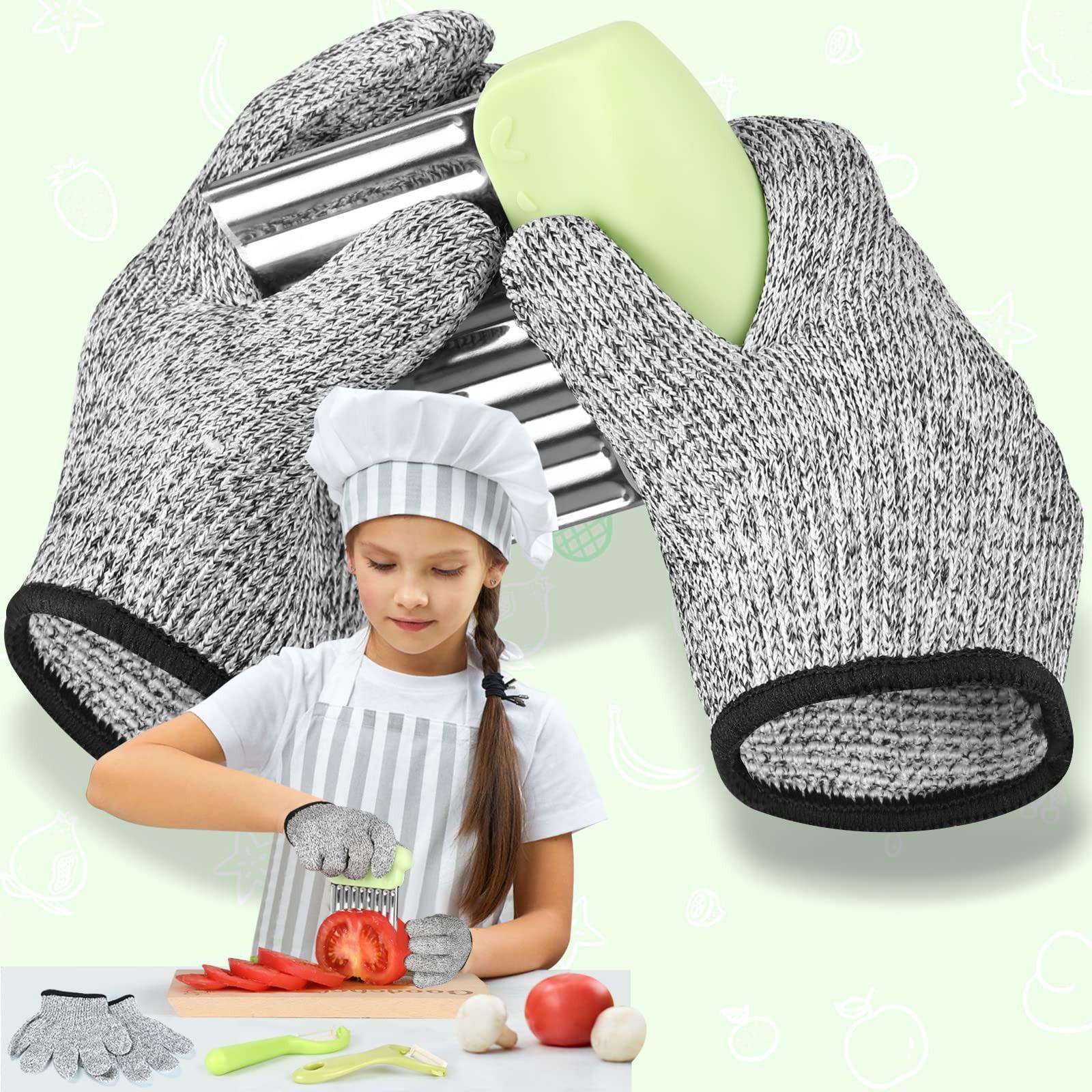 Activity-board  Kindermesser 9-teiliges Kinder-Küchenmesser-Set zum Schneiden und Kochen von Obst oder Gemüse für kleine Kinder, Sicherheits-Holzmesser-Schneidebrett-Schälmesser 