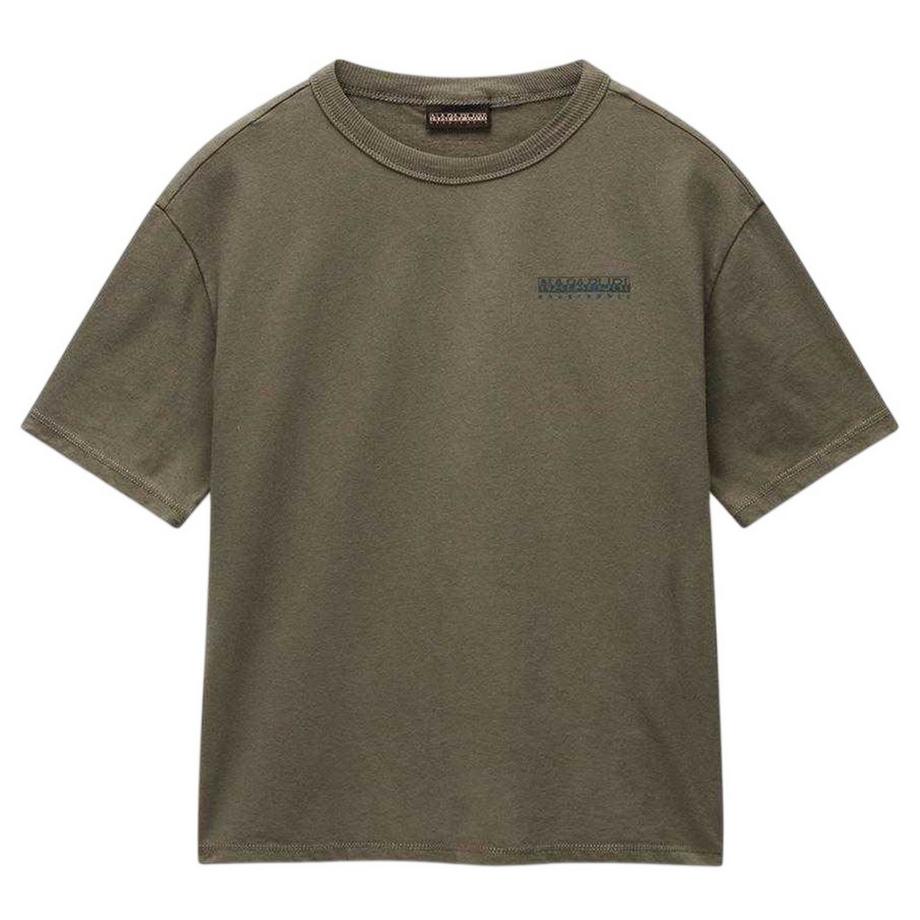 T-Shirt, Rückseitiger Aufdruck, Regulär, Kurzärmlig