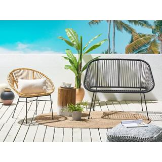 Beliani Banc de jardin en Polyrotin Boho ACAPULCO  