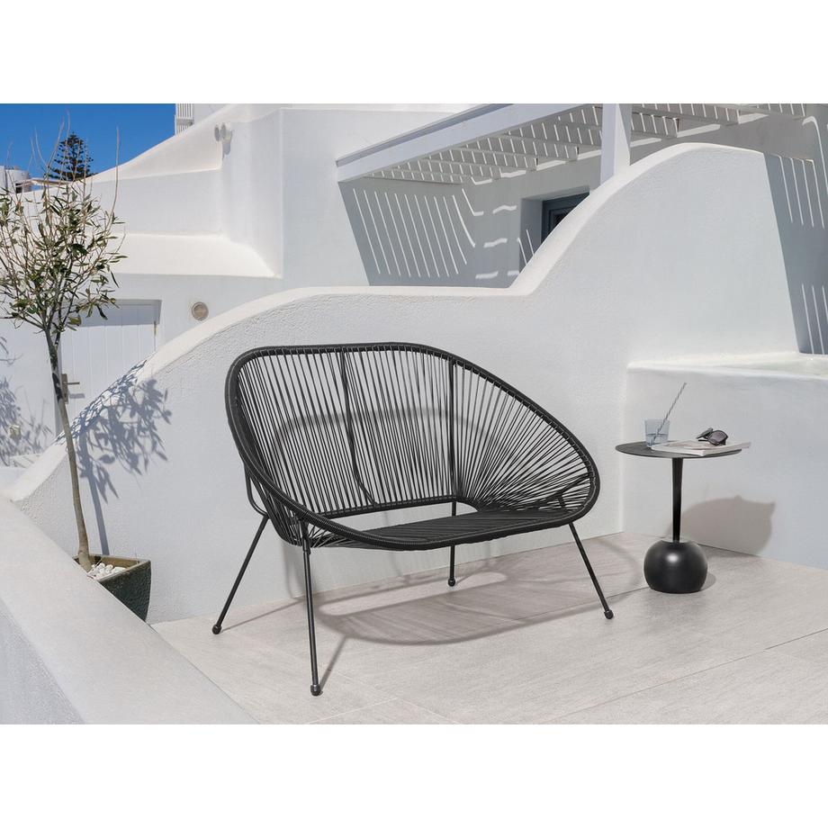 Beliani Banc de jardin en Polyrotin Méditerranéen ACAPULCO II  