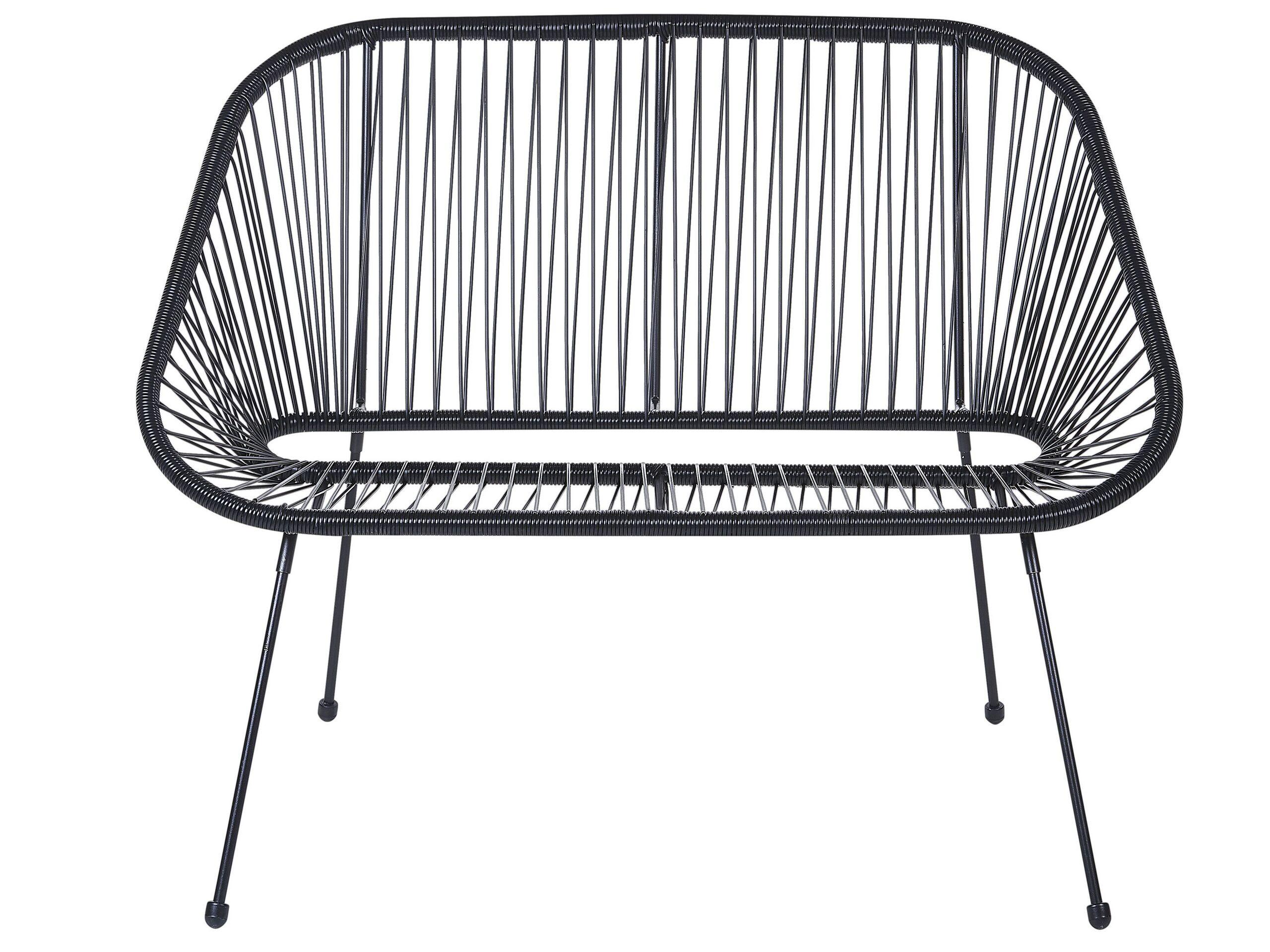 Beliani Banc de jardin en Polyrotin Boho ACAPULCO II  