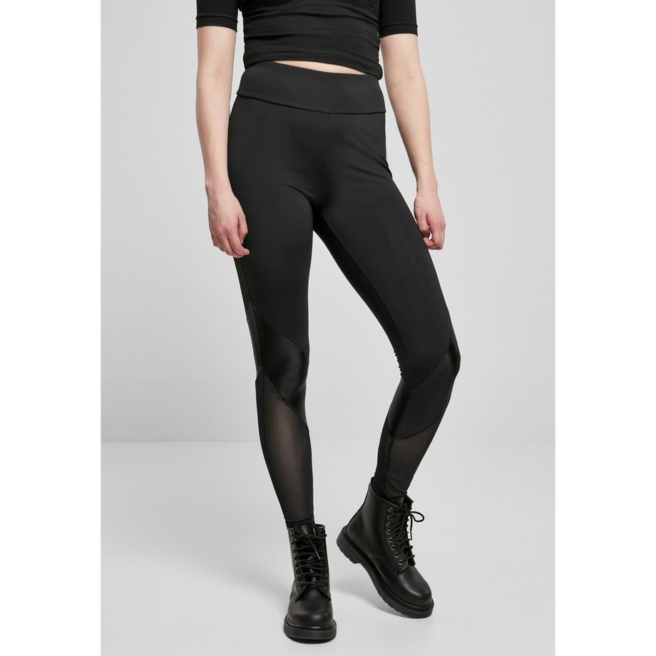 URBAN CLASSICS High Waist Mixed Tech Leggings  