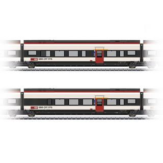 märklin  H0 2er-Set Ergänzungswagen 3 zum RABe 501 Giruno der SBB 