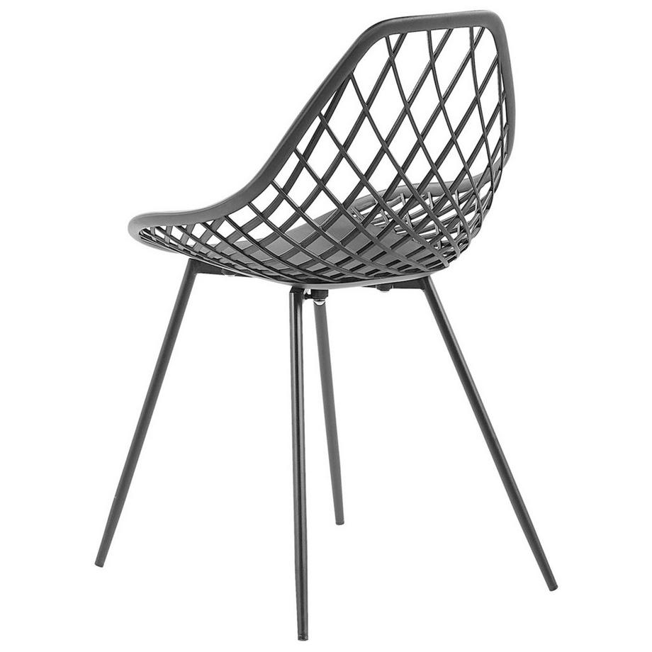 Beliani Esszimmerstuhl 2er Set aus Kunststoff Modern CANTON  