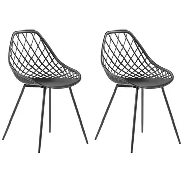 Set mit 2 Stühlen aus Kunststoff Modern CANTON