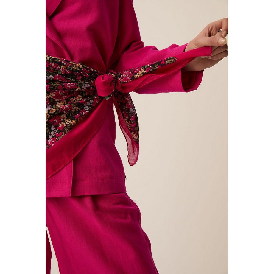 Des Petits Hauts Foulard imprimé floral  