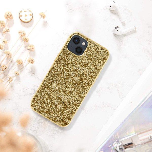 Avizar  Glitter Hülle iPhone 13 Mini Gold 