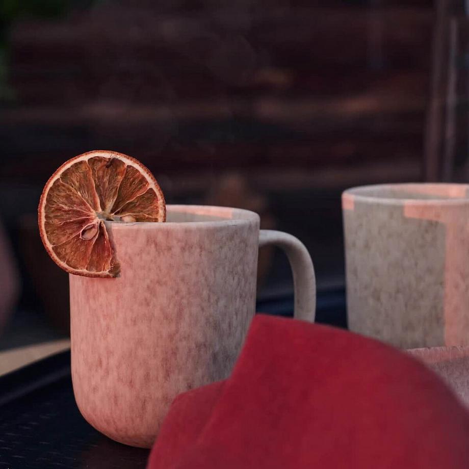 AM.PM 2er-Set Becher Rusty aus matt lackiertem Steingut  