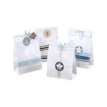 Adventskalender-Set weiss