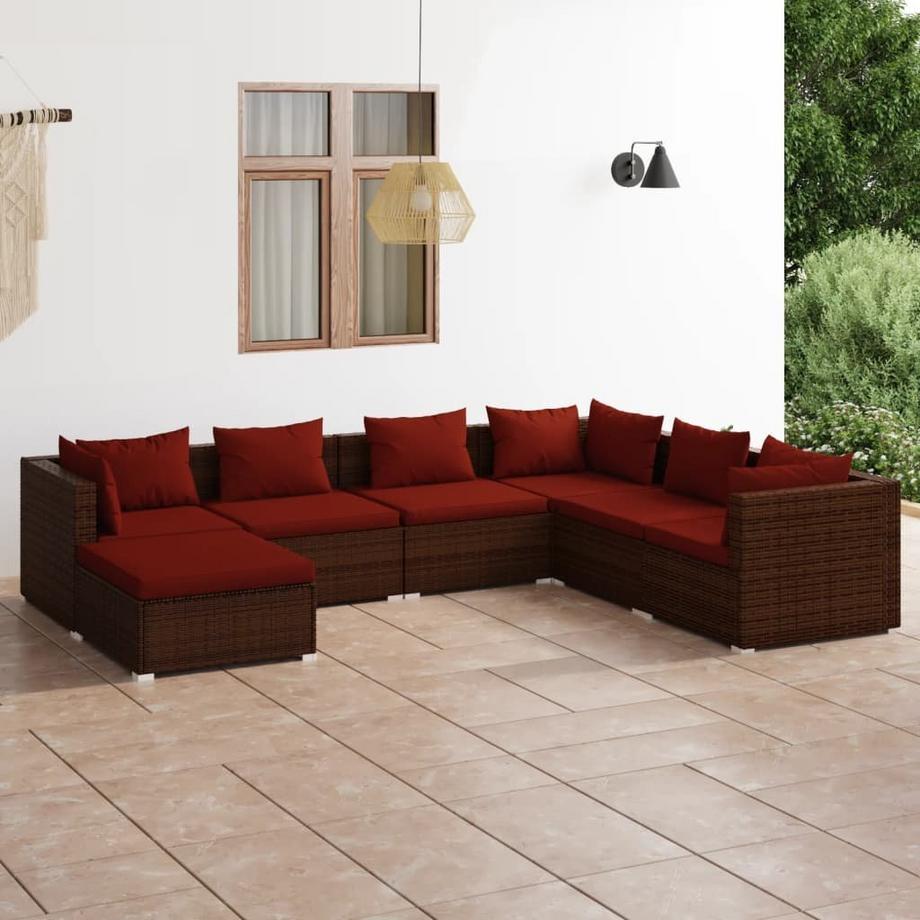 VidaXL Garten-lounge-set poly-rattan  