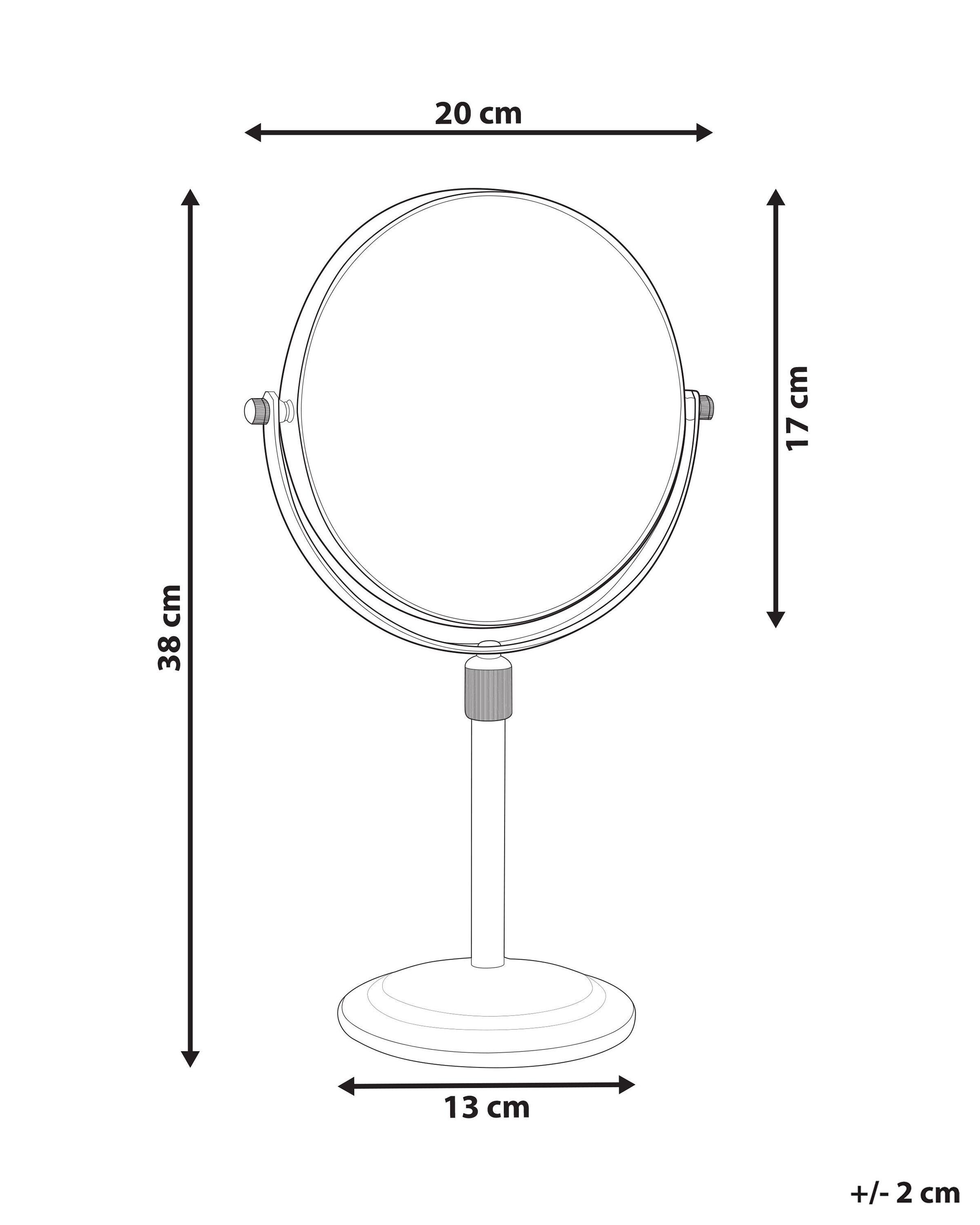 Beliani  Miroir de table en Métal Moderne AVEYRON 