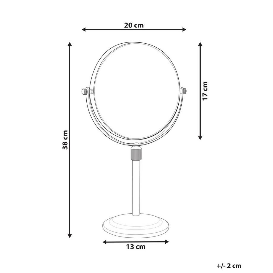 Beliani  Kosmetikspiegel aus Eisen Klassisch AVEYRON 