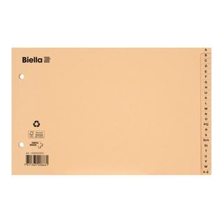 Biella  Papier-Register A5 quer, Teilung A-Z 24 Taben - x 20 